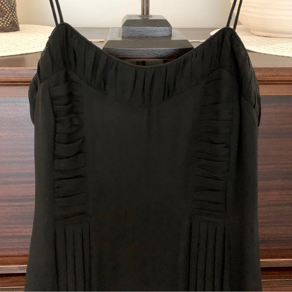 ANNA SUI for Anthropologie, 90's Style, Black Silk Dress, Size 6 - Picture 3 of 9